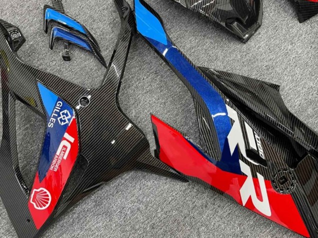 Purchase 2019-2022 Black Blue Red Carbon Fiber Style BMW S1000RR Motorcycle Fairings UK