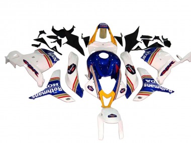 Purchase 2009-2012 White Blue Rothmans Honda CBR600RR Motorcycle Fairings UK