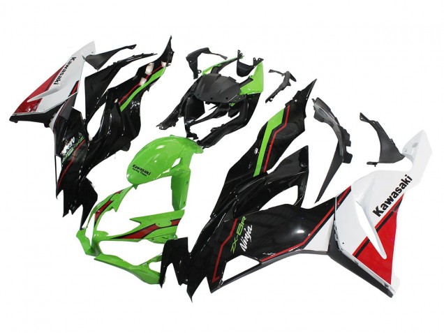 Purchase 2019-2023 Green Black Kawasaki ZX6R Motorcycle Fairings UK