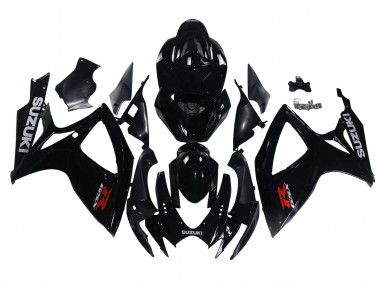 Purchase 2006-2007 Glossy Black Suzuki GSXR 600/750 Motorcycle Fairings UK