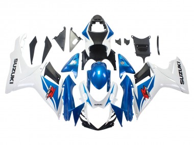 Purchase 2011-2024 Blue White Suzuki GSXR 600/750 Motorcycle Fairings UK