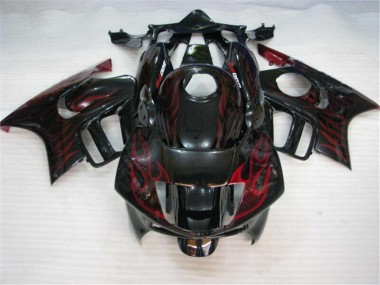 Purchase 1995-1998 Black Red Flame Honda CBR600 F3 Bike Fairings UK