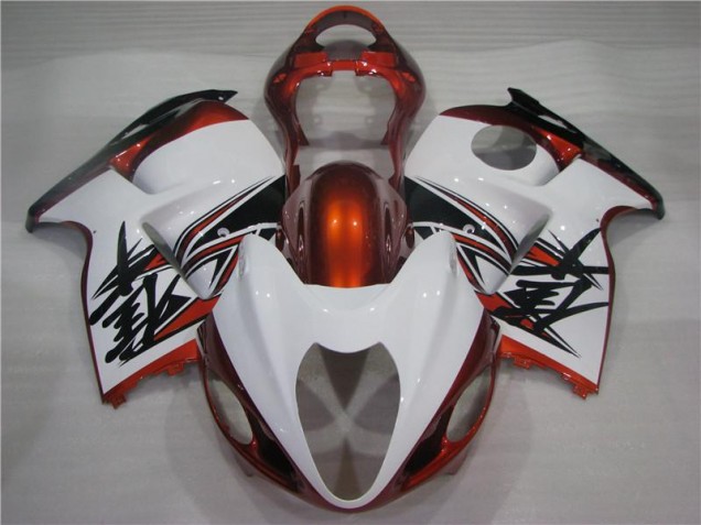 Purchase 1996-2007 Orange White Black Suzuki GSXR 1300 Hayabusa Bike Fairings UK