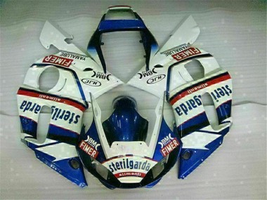 Purchase 1998-2002 Blue White Yamaha YZF R6 Motorcycle Fairings Kit UK