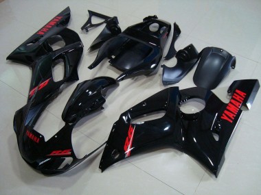 Purchase 1998-2002 Glossy Black Red Decals Yamaha YZF R6 Motorbike Fairings UK