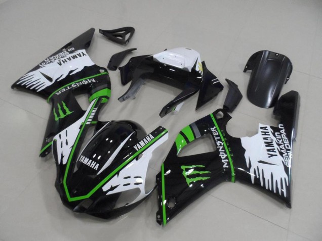 Purchase 2000-2001 Black White Green Monster Yamaha YZF R1 Motorbike Fairing UK