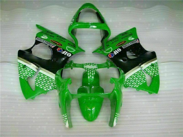 Purchase 2000-2002 Green Black Kawasaki ZX6R Motorcycle Bodywork UK