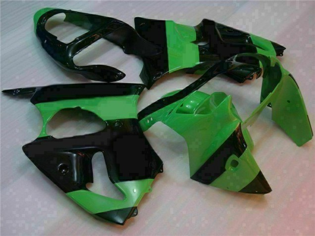 Purchase 2000-2002 Green Black Kawasaki ZX6R Motorcycle Fairings UK