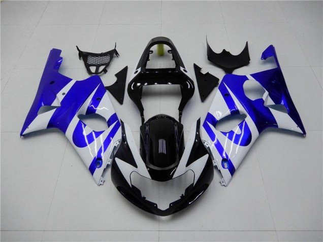 Purchase 2000-2002 Blue White Suzuki GSXR 1000 Bike Fairing Kit UK