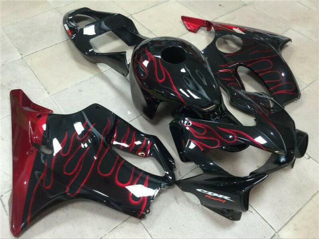 Purchase 2001-2003 Red Flame Honda CBR600 F4i Motorcycle Fairings Kit UK