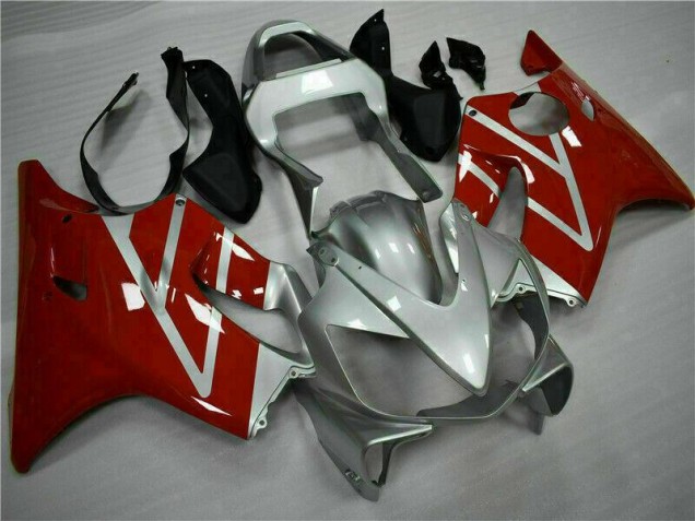 Purchase 2001-2003 Red Silver Honda CBR600 F4i Motor Bike Fairings UK