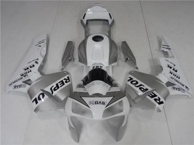 Purchase 2003-2004 Silve White Black Repsol Honda CBR600RR Bike Fairings UK