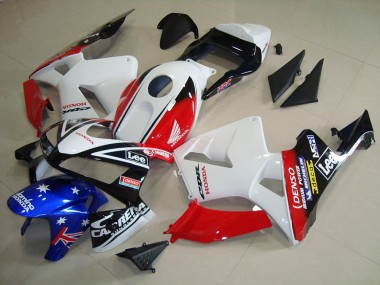 Purchase 2003-2004 White Black Red Lee Honda CBR600RR Motorcycle Fairing Kit UK