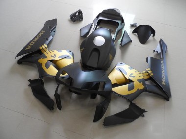 Purchase 2003-2004 Black Gold Decal Honda CBR600RR Motorcycle Fairings Kit UK