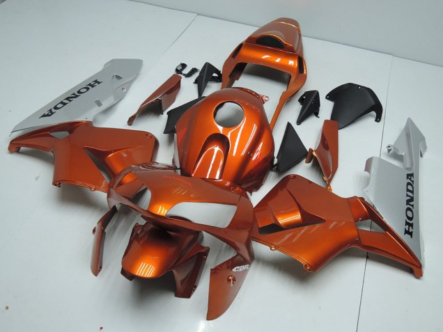 Purchase 2003-2004 Orange Silver Honda CBR600RR Motorbike Fairing UK