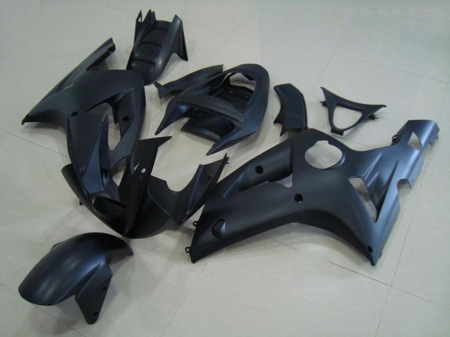 Purchase 2003-2004 Matte Black Kawasaki ZX6R Motorcycle Fairing Kits UK