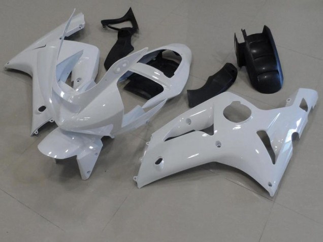 Purchase 2003-2004 White Kawasaki ZX6R Bike Fairings UK