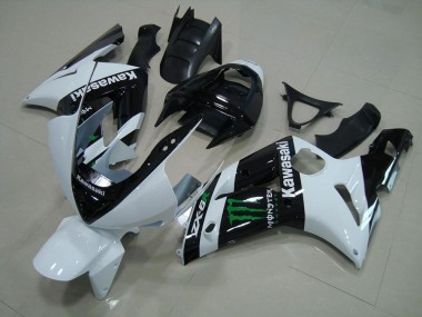 Purchase 2003-2004 White Monster Kawasaki ZX6R Motorbike Fairing Kits UK