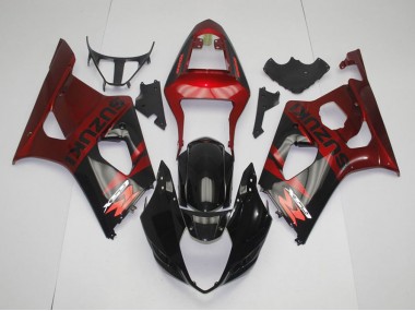 Purchase 2003-2004 Black Red Suzuki GSXR 1000 Replacement Motorcycle Fairings UK