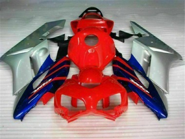 Purchase 2004-2005 Red Silver Blue Honda CBR1000RR Motorcycle Fairings Kit UK