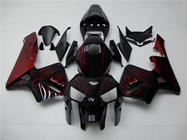Purchase 2005-2006 Red Flame Black Honda CBR600RR Bike Fairings UK