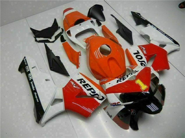 Purchase 2005-2006 Orange Repsol Honda CBR600RR Bike Fairing Kit UK