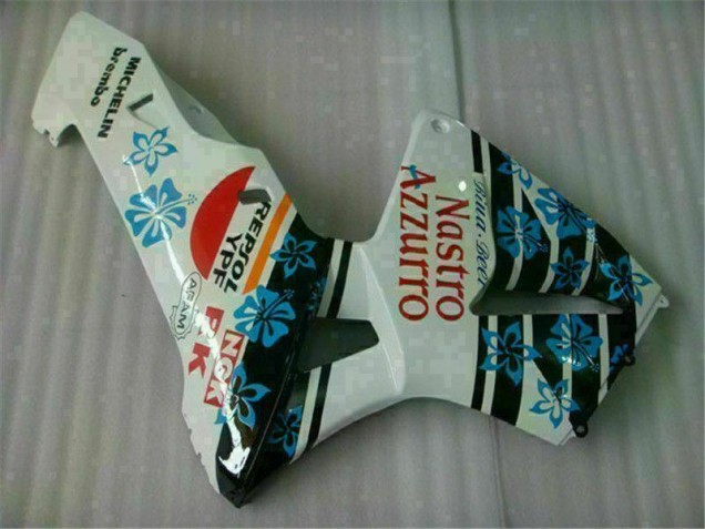 Purchase 2005-2006 White Blue Nastro Azzurro 46 Honda CBR600RR Motorcycle Fairing UK