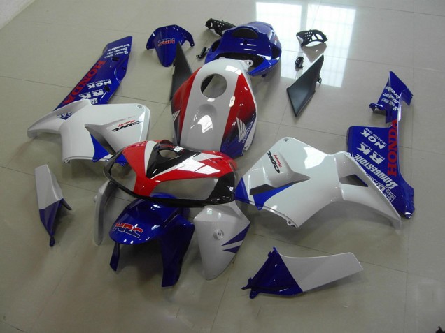 Purchase 2005-2006 White Blue Red HRC Honda CBR600RR Motorcycle Fairing UK