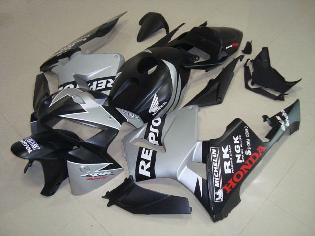 Purchase 2005-2006 Matte Black Silver Repsol Honda CBR600RR Bike Fairings UK