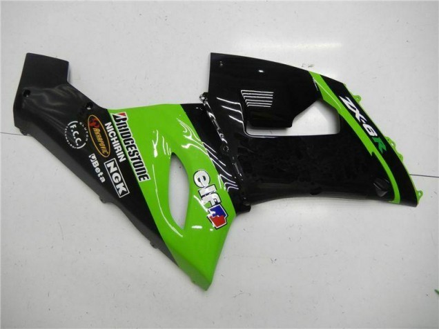 Purchase 2005-2006 Green Kawasaki ZX6R Motorcycle Fairings Kit UK