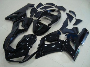 Purchase 2005-2006 Glossy Black Kawasaki ZX6R Motorcycle Fairings UK