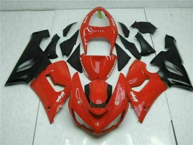 Purchase 2005-2006 Red Kawasaki ZX6R Bike Fairing Kit UK