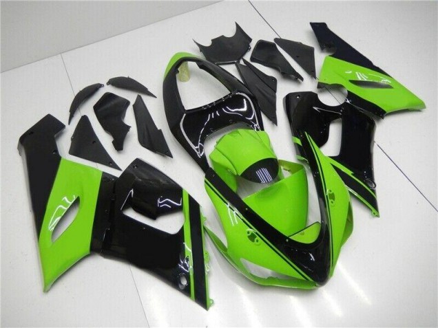 Purchase 2005-2006 Green Black Kawasaki ZX6R Motor Fairings UK