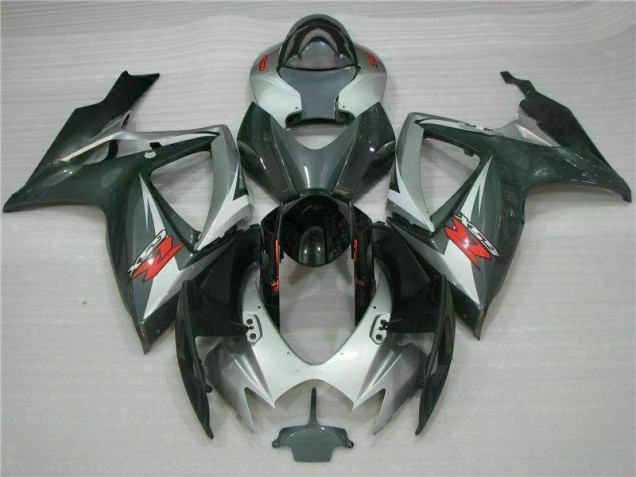 Purchase 2006-2007 Silver Black Suzuki GSXR 600/750 Motorcycle Fairings Kits UK