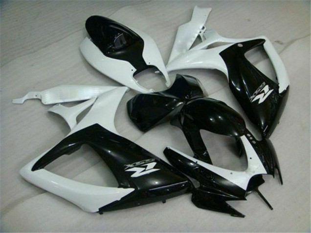 Purchase 2006-2007 Black White Suzuki GSXR 600/750 Motorcycle Replacement Fairings UK