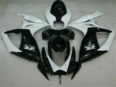 Purchase 2006-2007 Black White Suzuki GSXR 600/750 Motorcycle Replacement Fairings UK