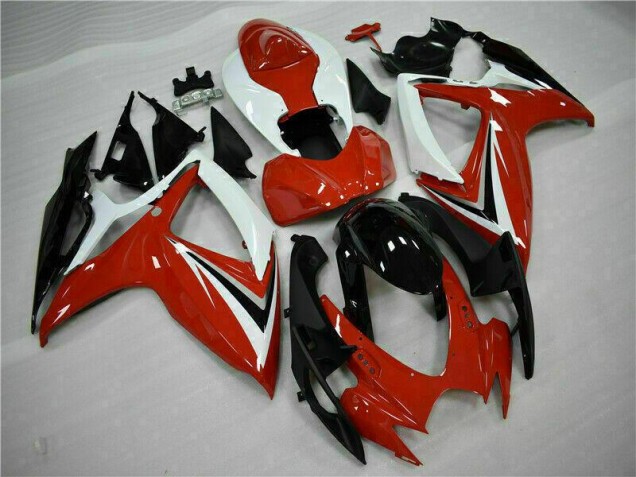 Purchase 2006-2007 Red White Suzuki GSXR 600/750 Motorcycle Fairings Kits UK