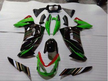 Purchase 2006-2008 Green Black Kawasaki EX650 Bike Fairings UK