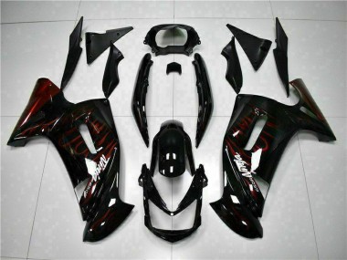 Purchase 2006-2008 Red Flame Kawasaki EX650 Motorcycle Fairing UK