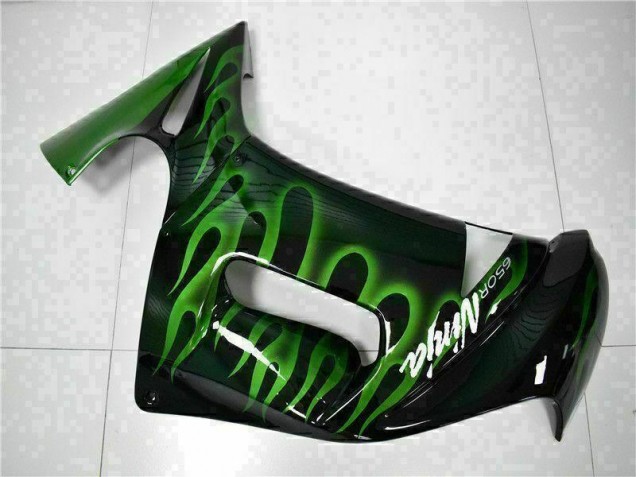 Purchase 2006-2008 Green Flame Kawasaki EX650 Motorcycle Fairing Kits UK