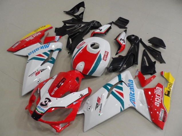 Purchase 2006-2011 Red and Wihte Aprilia RS125 Bike Fairings UK