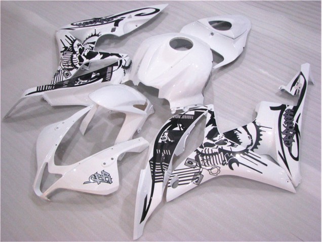 Purchase 2007-2008 Black White Honda CBR600RR Replacement Motorcycle Fairings UK