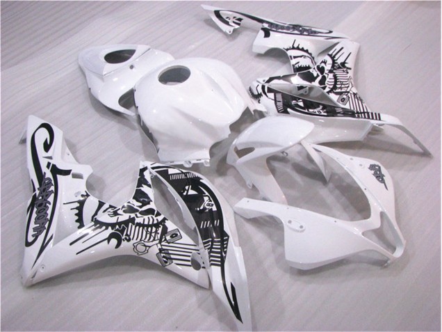 Purchase 2007-2008 Black White Honda CBR600RR Replacement Motorcycle Fairings UK