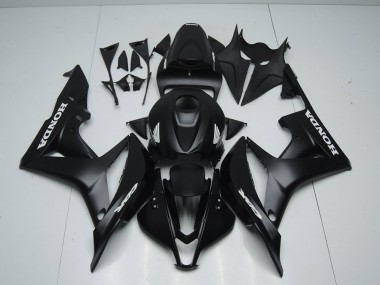 Purchase 2007-2008 Matte Black with White Sticker Honda CBR600RR Motorcycle Fairings Kit UK