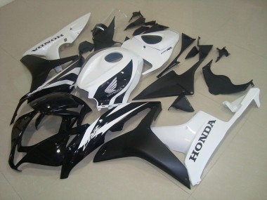 Purchase 2007-2008 Matte Black White Honda CBR600RR Bike Fairing Kit UK