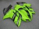 Purchase 2007-2008 Green Black Kawasaki ZX6R Motorcycle Fairings Kit UK