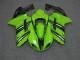 Purchase 2007-2008 Green Black Kawasaki ZX6R Motorcycle Fairings Kit UK