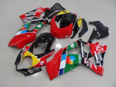 Purchase 2007-2008 Red and Green Suzuki GSXR 1000 K7 Motorcycle Fairings Kits UK