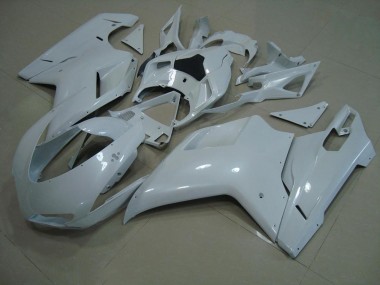 Purchase 2007-2014 Glossy White Ducati 848 1098 1198 Moto Fairings UK