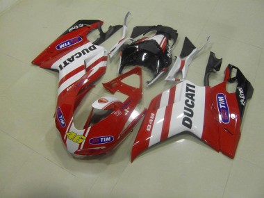 Purchase 2007-2014 Red 46 Ducati 848 1098 1198 Motorcycle Fairings UK